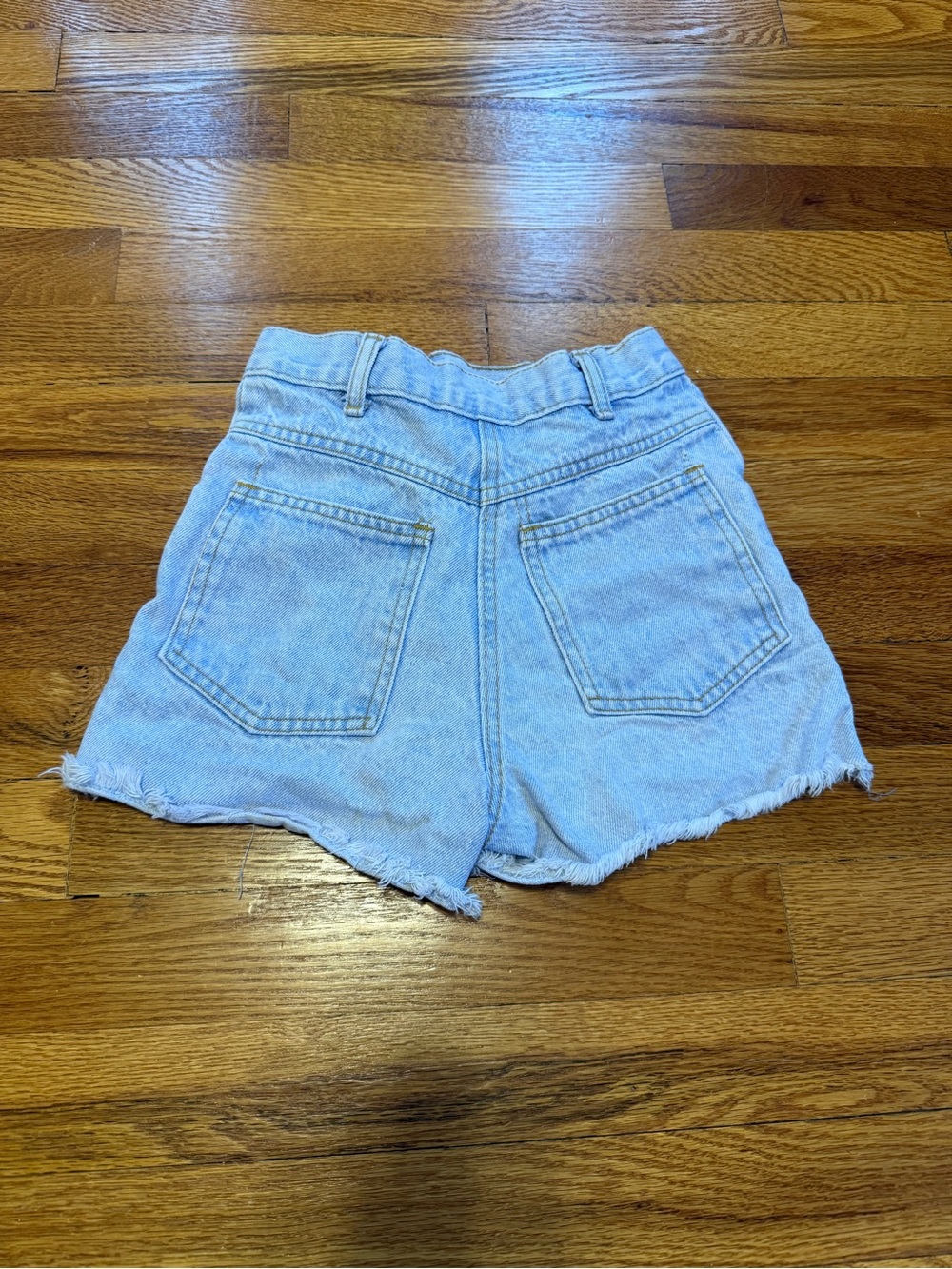Vintage 90s American Spirit Jean Shorts, Denim Jorts Cute Kids Summer (Youth 7)